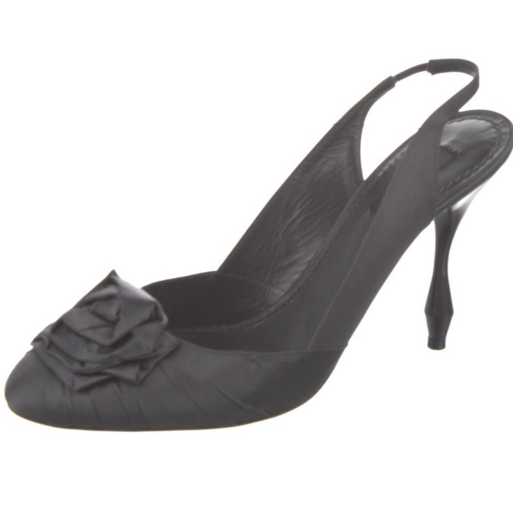 Marc Jacobs Satin Slingback Pumps 40.5